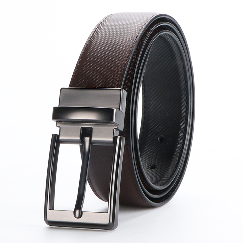 Ceinture réversible cuir femme boucle simple 2 en 1