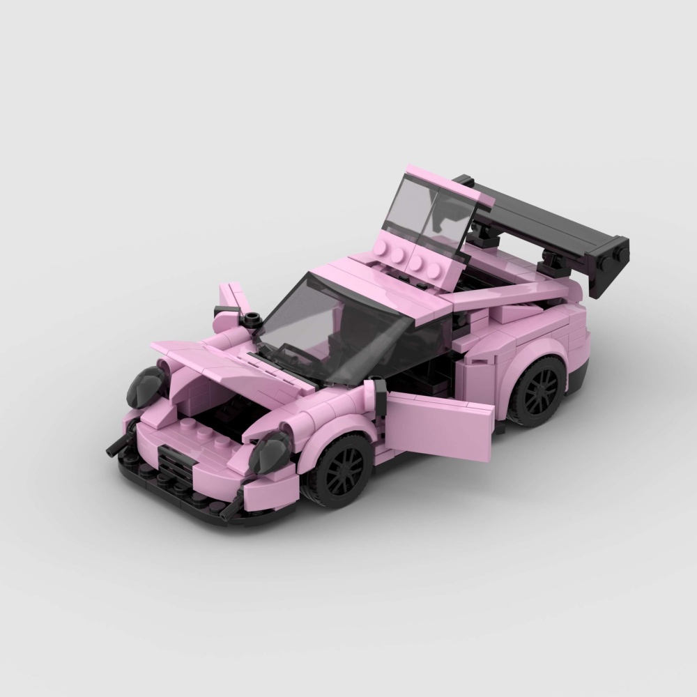 374 pièces : Ensemble construction voiture sport, blocs DIY