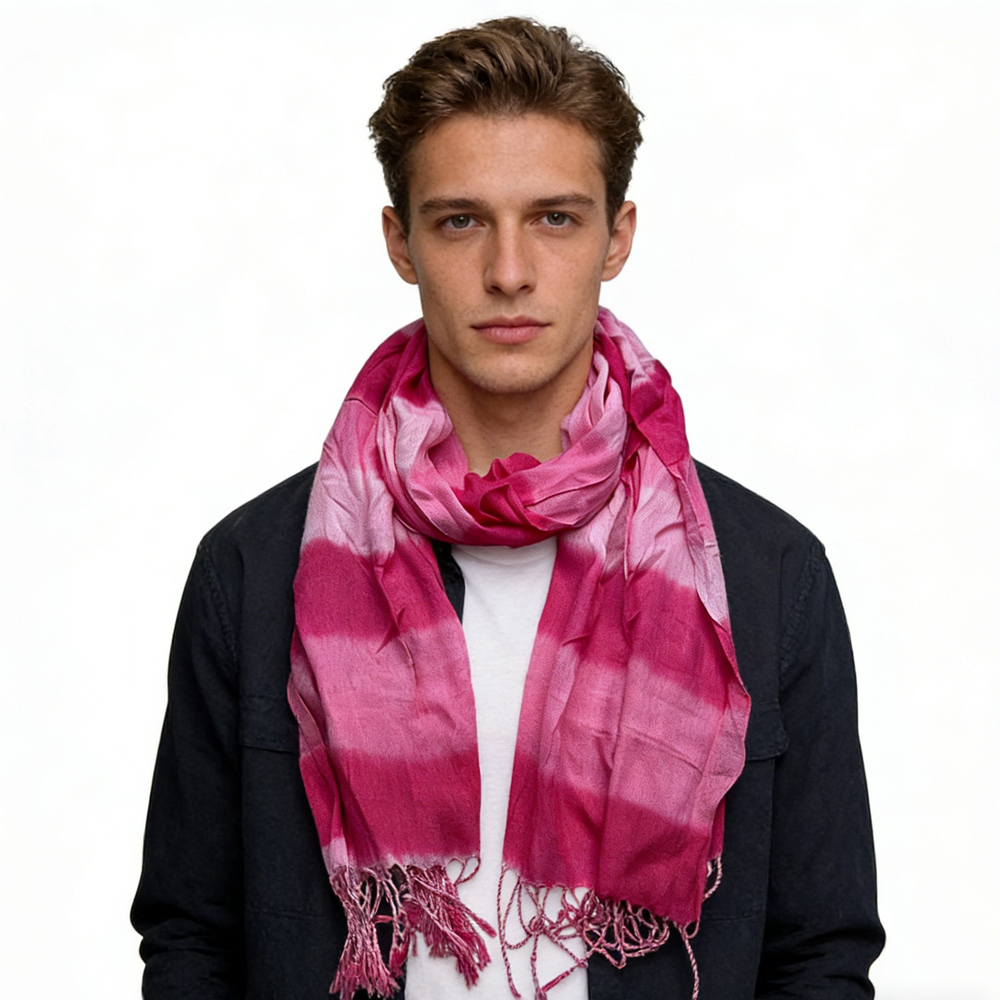 2pc Foulard quotidien vibrant abstrait femme/homme