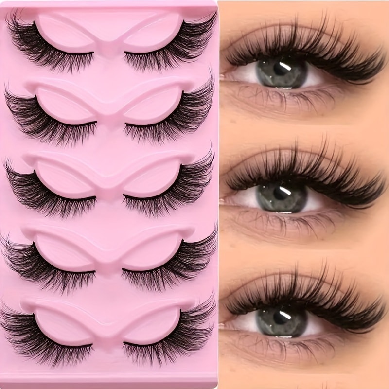 15 paires faux cils chat 3D naturels maquillage