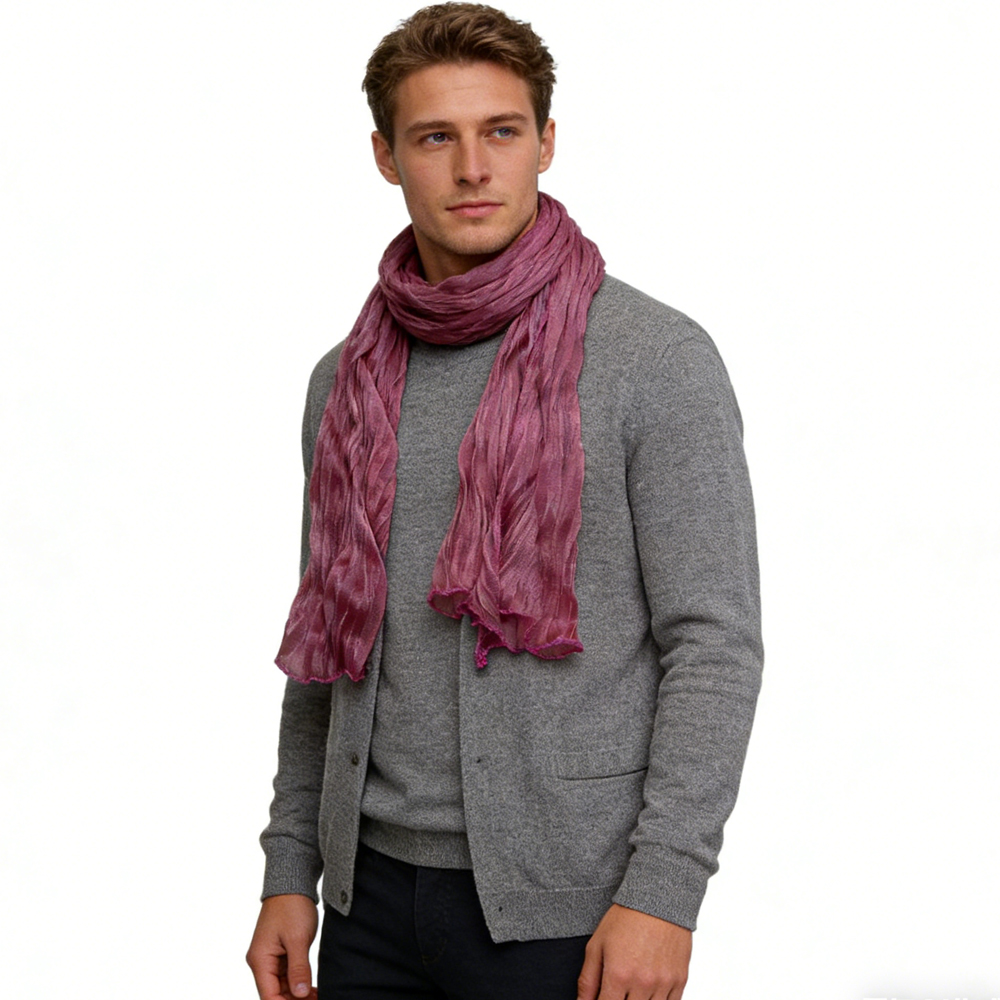 2pc Foulard épais minimaliste ultra-fin femme/homme
