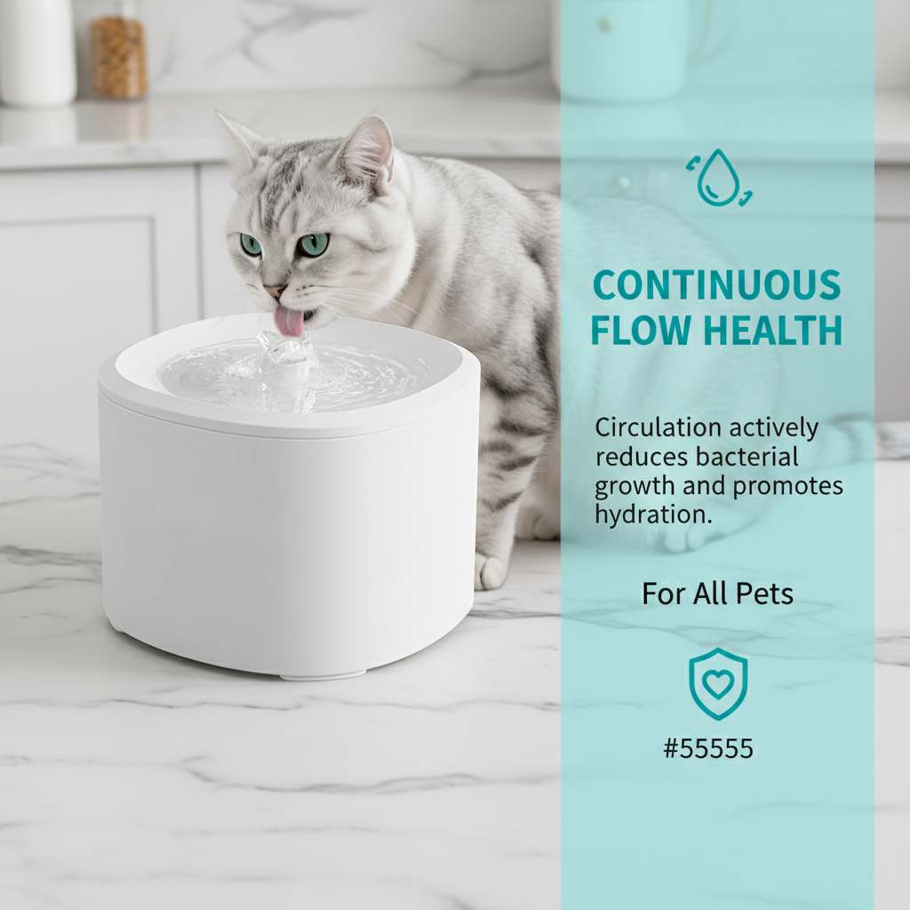 Fontaine eau 3L capteur mouvement USB rechargeable