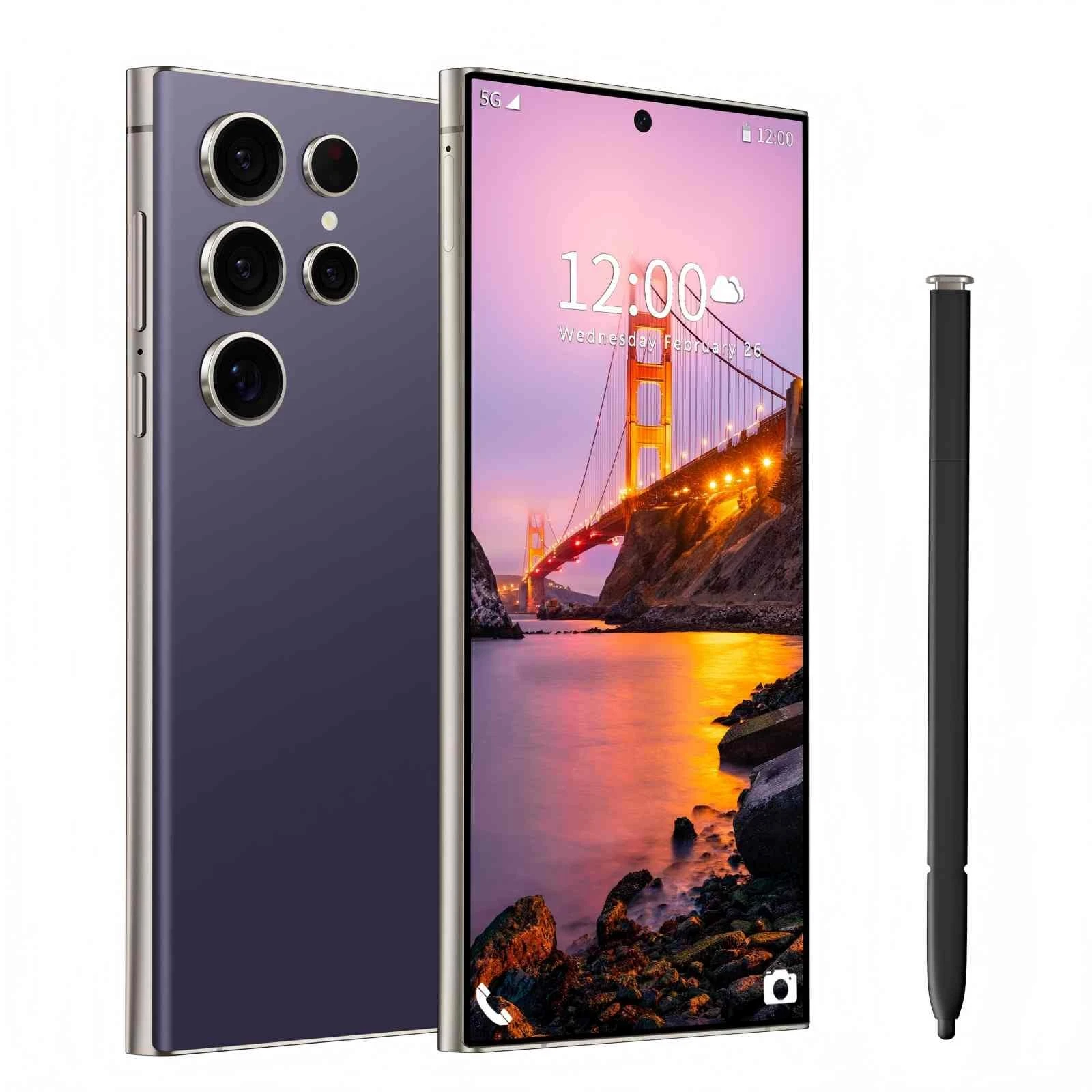 Téléphone 24 Ultra déverrouillé 8GB 256GB Android 6800mAh 6.8po 5G