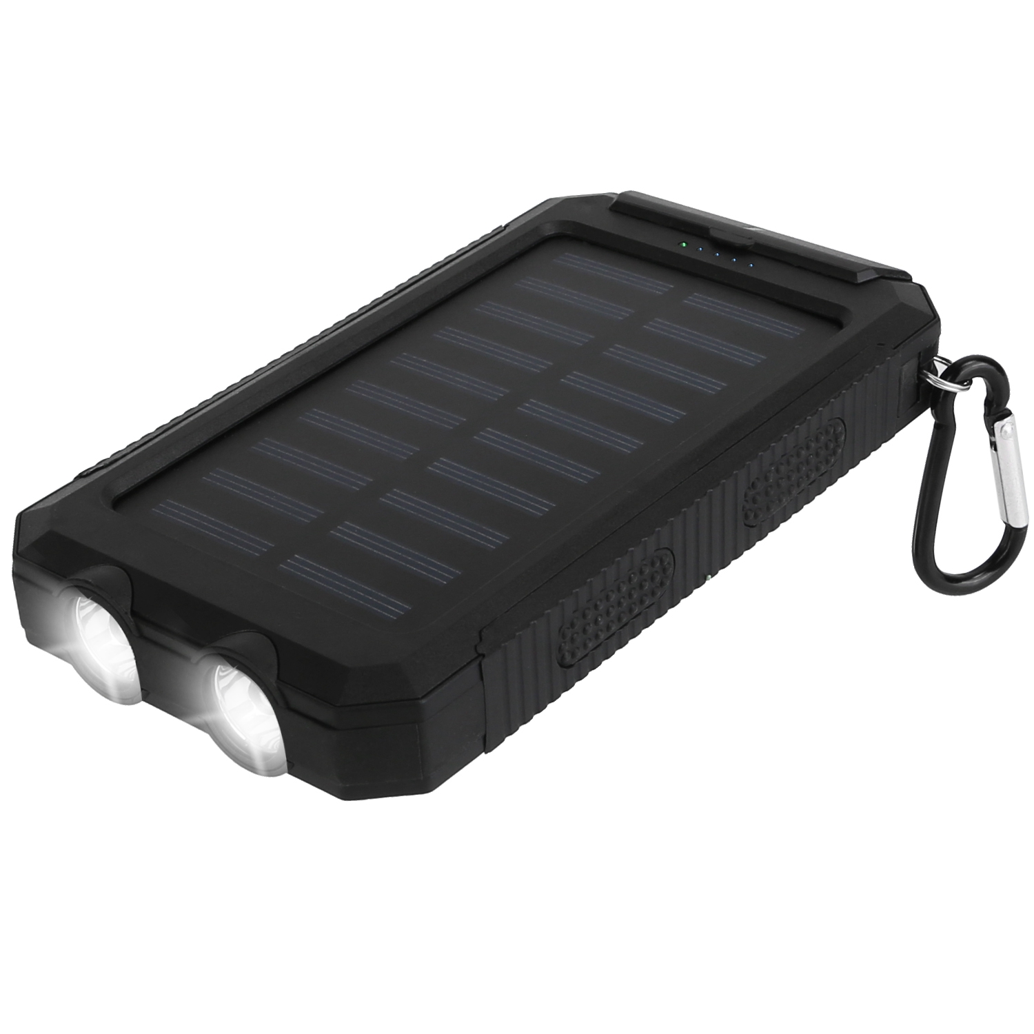 Banque solaire 1W mAh dual USB SOS LED