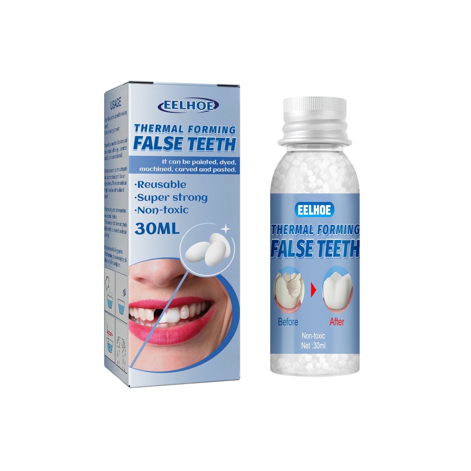 EELHOE Pâte dentaire moldable 30ml - obturations temporaires