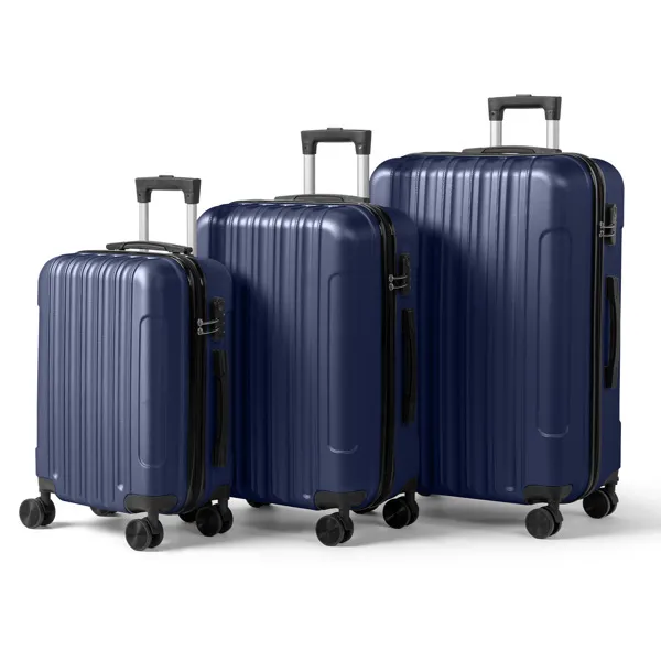 Valise trolley 28po 3-en-1 noir ABS