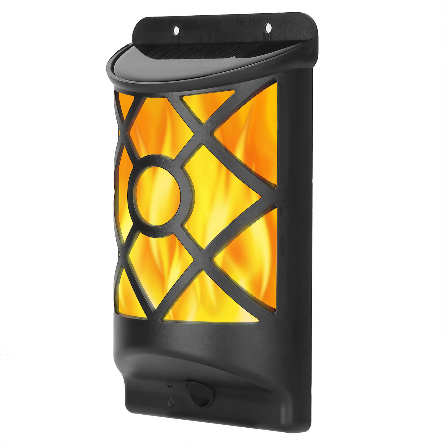 Lampe solaire flamme 96 DEL terrasse patio extérieur