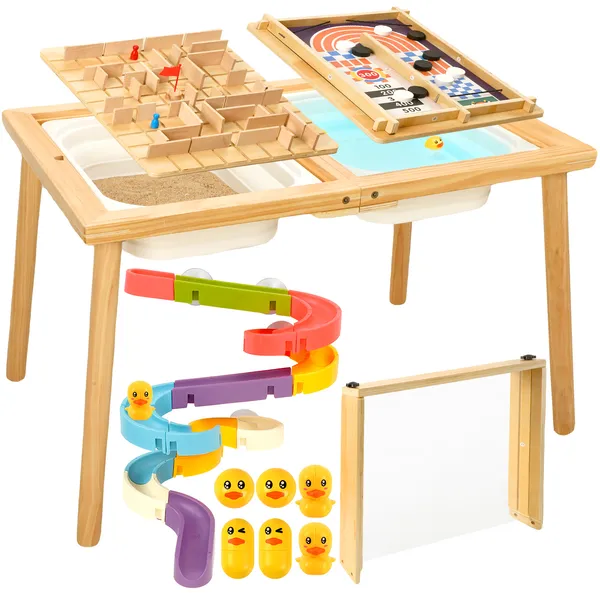 Table sensorielle enfants avec bacs rangement