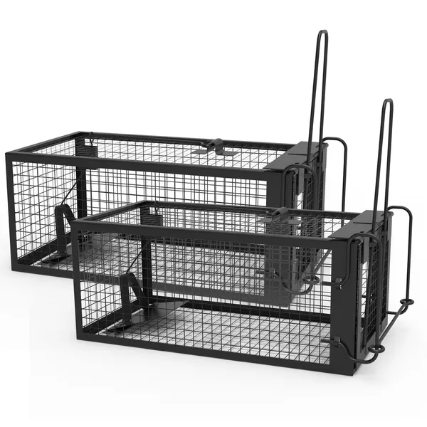 Piège souris 2 pack cage galvanisé tige U