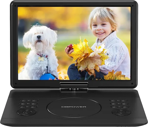 Lecteur DVD portable DBPOWER 16,9", écran 14,1", 6h batterie
