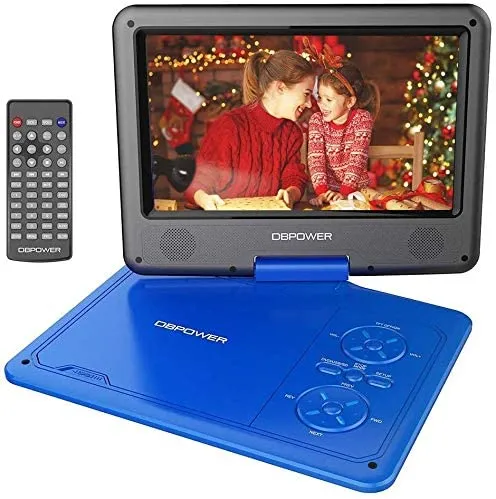 Lecteur DVD DBPOWER 11.5" batterie 5h, écran 9" pivotant