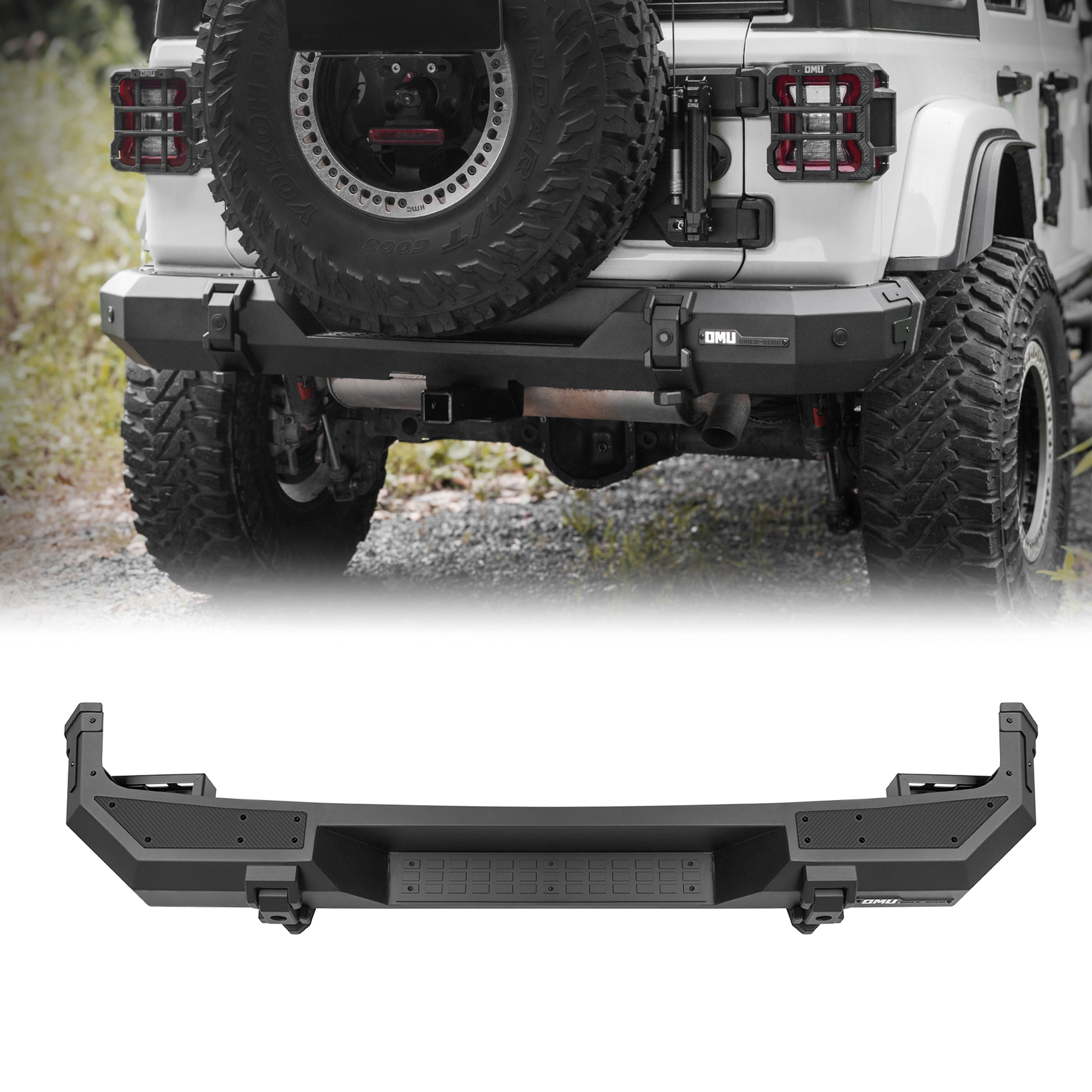 Pare-chocs arrière acier aluminium Jeep Wrangler JL 2018