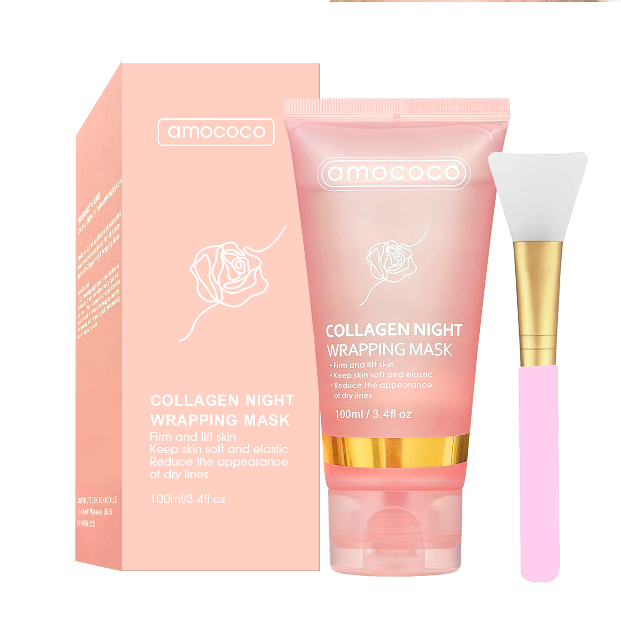 Masque nuit collagène fermeté elasticité peau souple