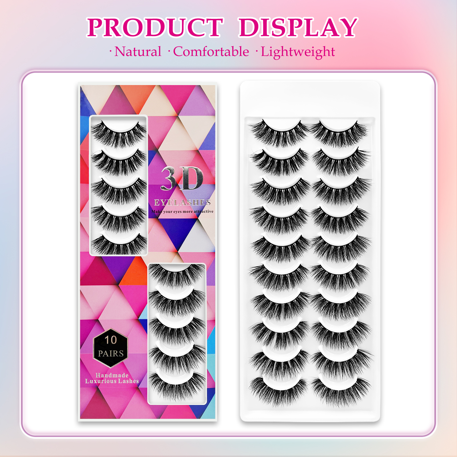 Faux-cils vison 3D premium MK-01