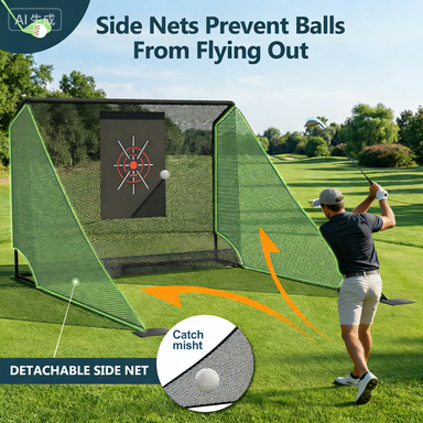 Filet de golf 10x7 pi retour balles automatique