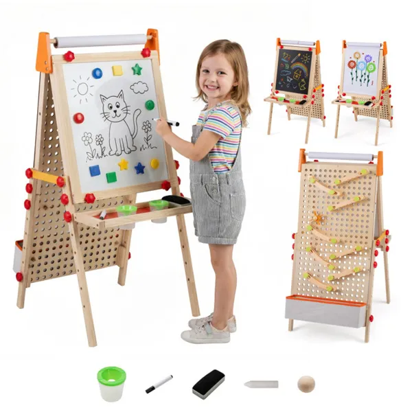Chevalet art 4-en-1 hauteur ajustable