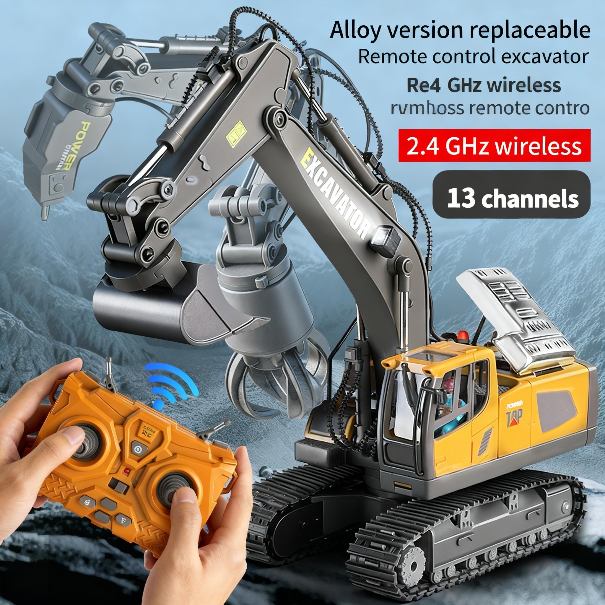Excavatrice alliage aluminium 3-en-1 13 canaux LED sons