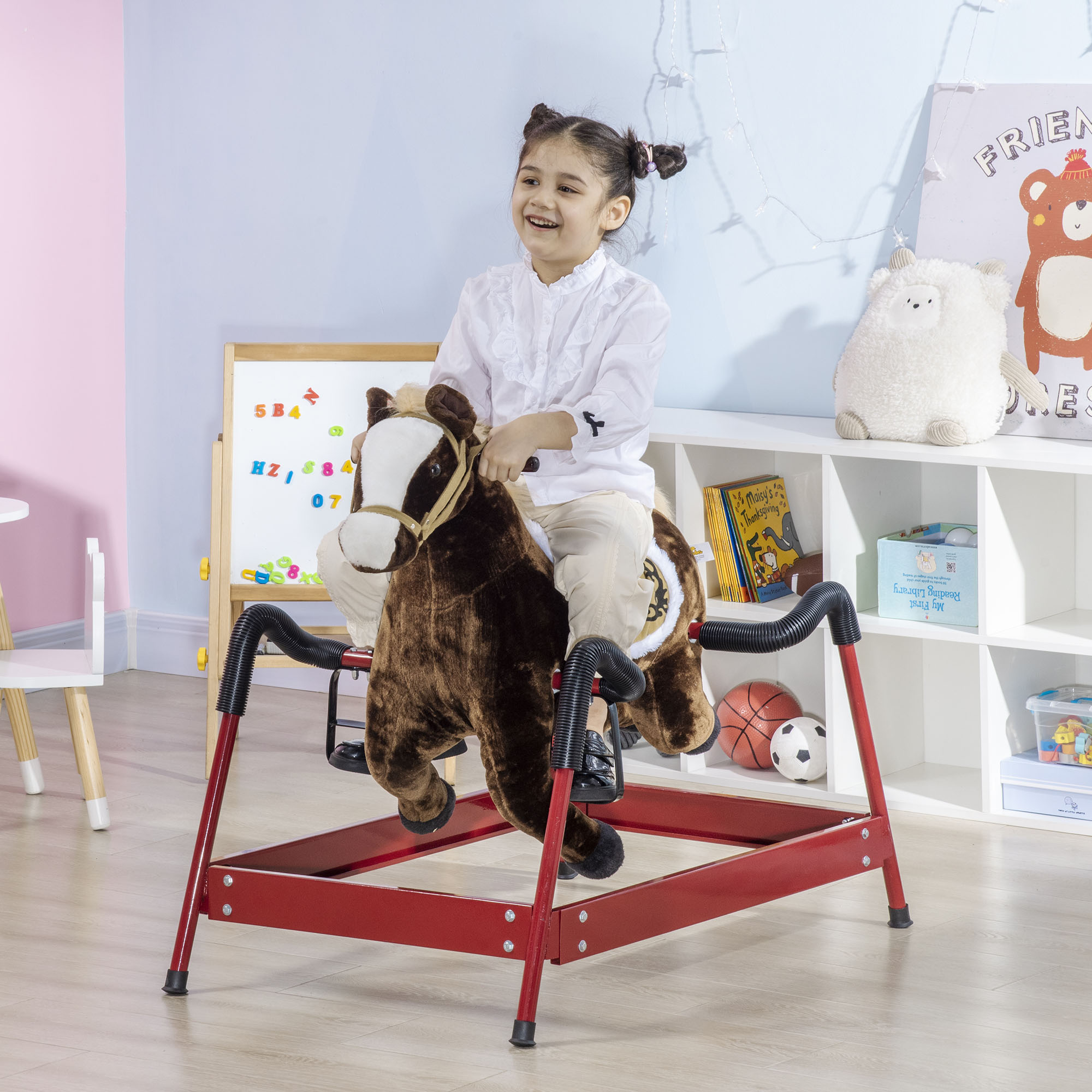 Cheval à bascule enfant - sons interactifs