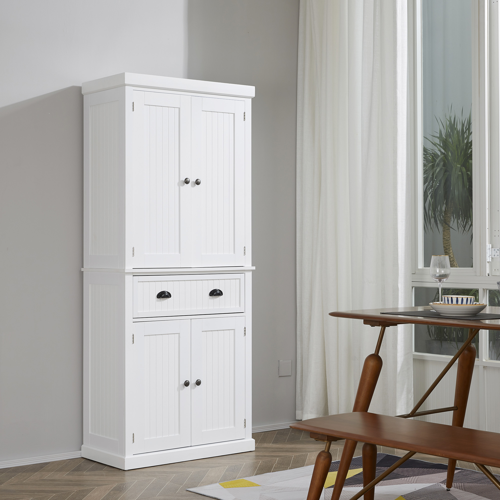 Armoire cuisine pantry 72po portes tablettes