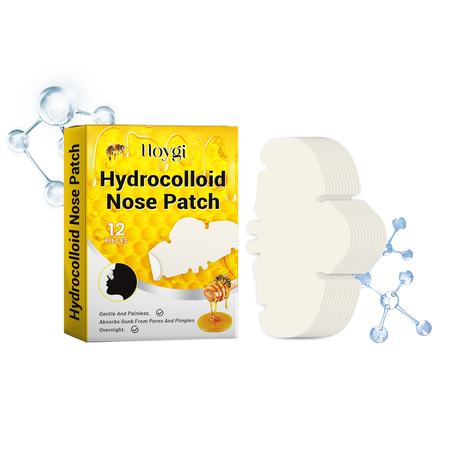 Hoygi Patch nez hydrocolloïde invisible enlèvement comédons