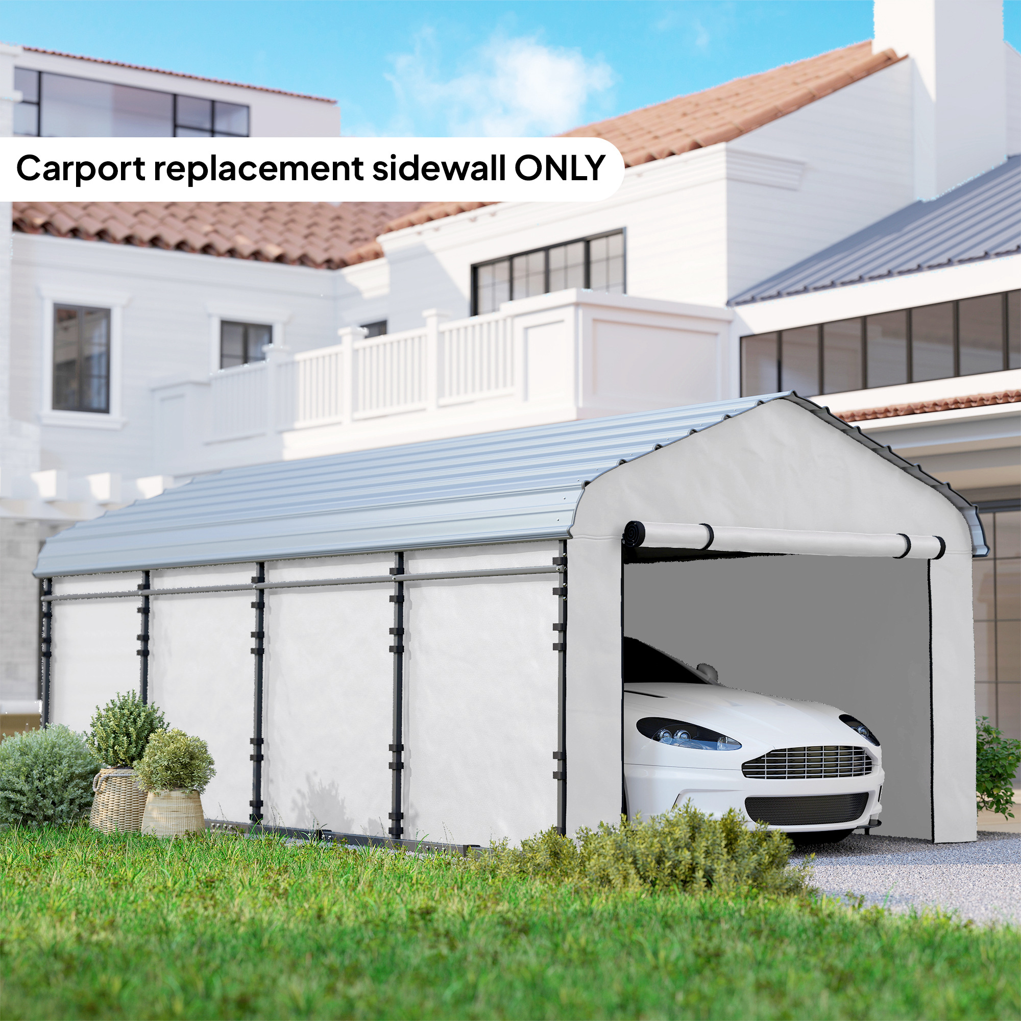 Panneau latéral remplacement carport 10x15