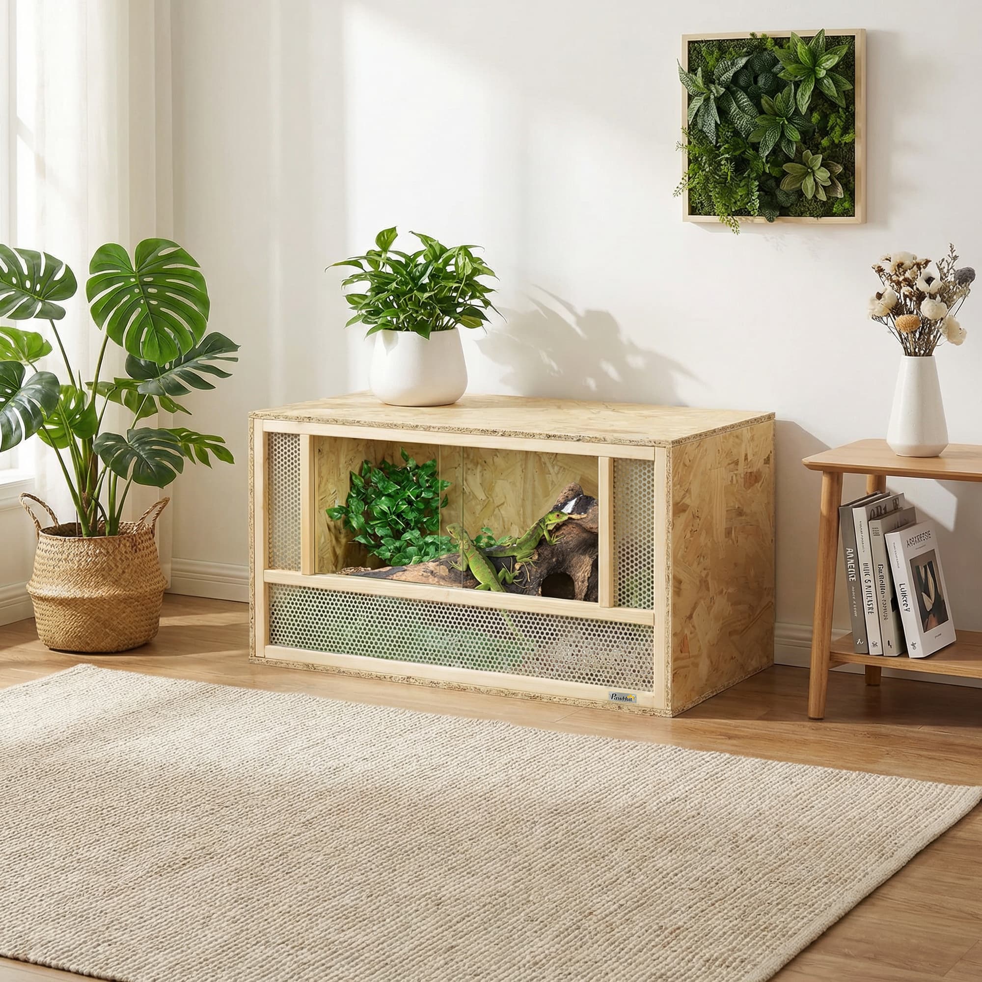 Terrarium reptile bois porte coulissante 31,5" x 15,7" x 15,7"