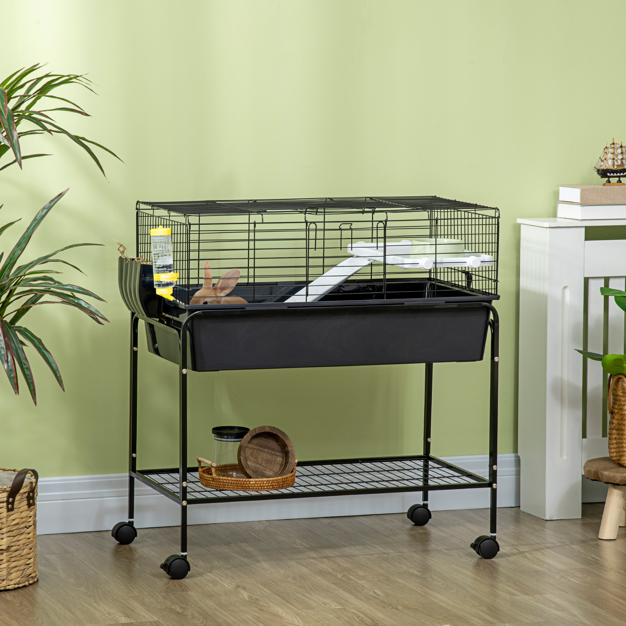 Cage petit animal 2 étages amovible 33"x18,5"x35"