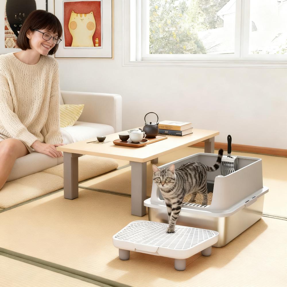 Litière chat acier inox pelle