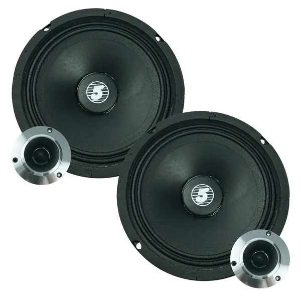 Haut-parleur auto 6.5" 360W tweeter aluminium 2pc
