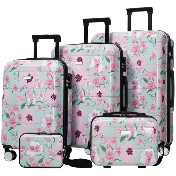 Ensemble valises PC 5pc 20-28po, roues spinner