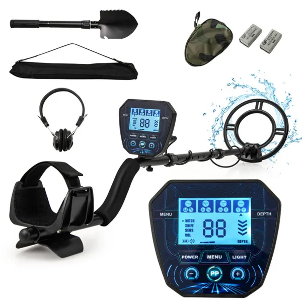 Détecteur de métaux noir, IP67, 10" portée