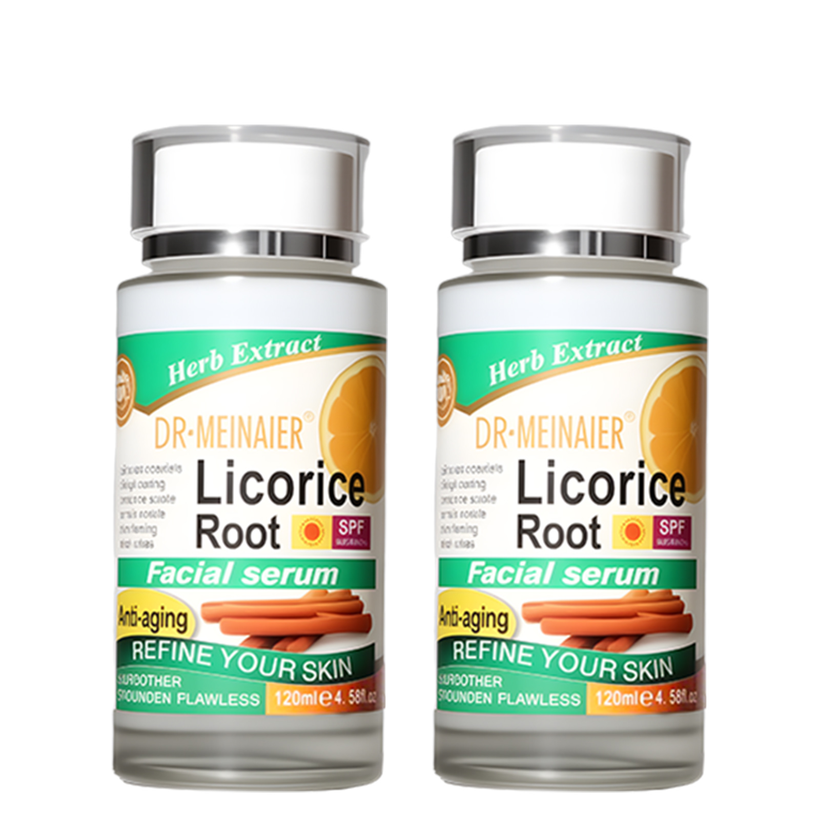 Sérum facial racine réglisse DR-MEINAIER, anti-âge éclaircissant