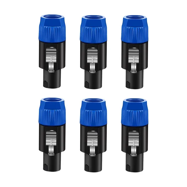 Connecteur Speakon 4 pôles 5 CORE x6 avec câble