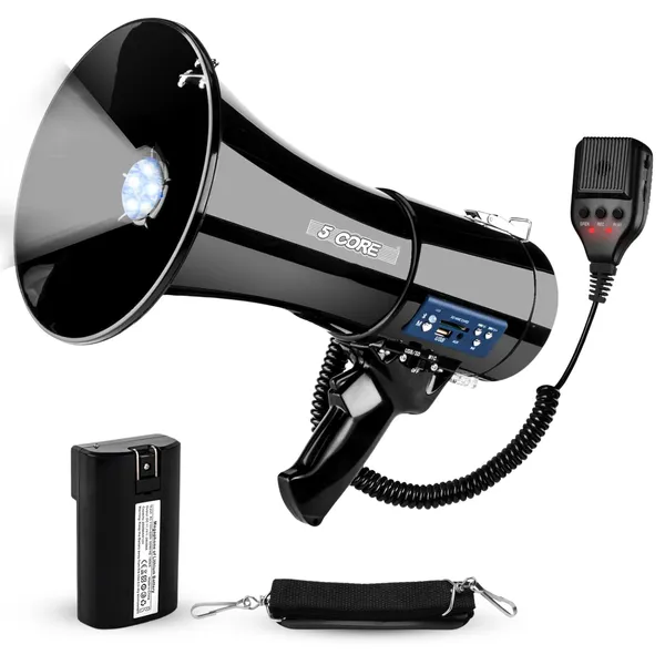 Mégaphone 5 Core 50W Bluetooth rechargeable 1100 verges
