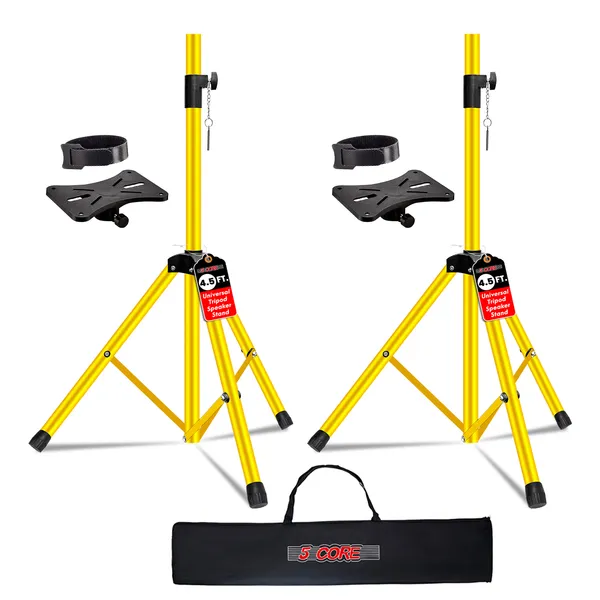 Paire pieds haut-parleurs 5 Core 31-54", insert 35mm 132 lbs