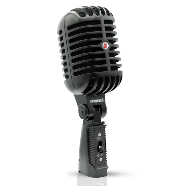 Microphone vintage 5 Core XLR dynamique professionnel noir