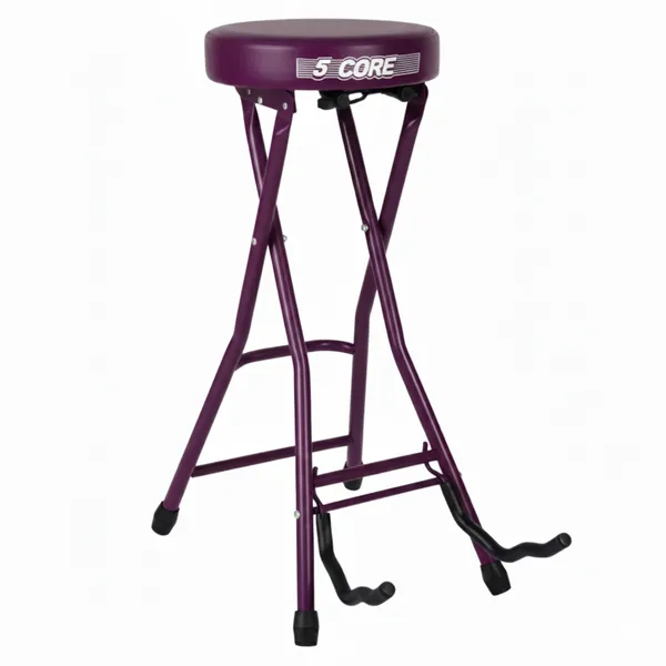 5Core Tabouret Guitare Rembourré 3,15" Pliable Robuste