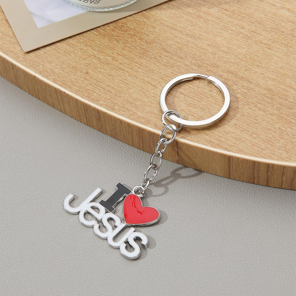 2 porte-clés Jésus pendentifs articles religieux