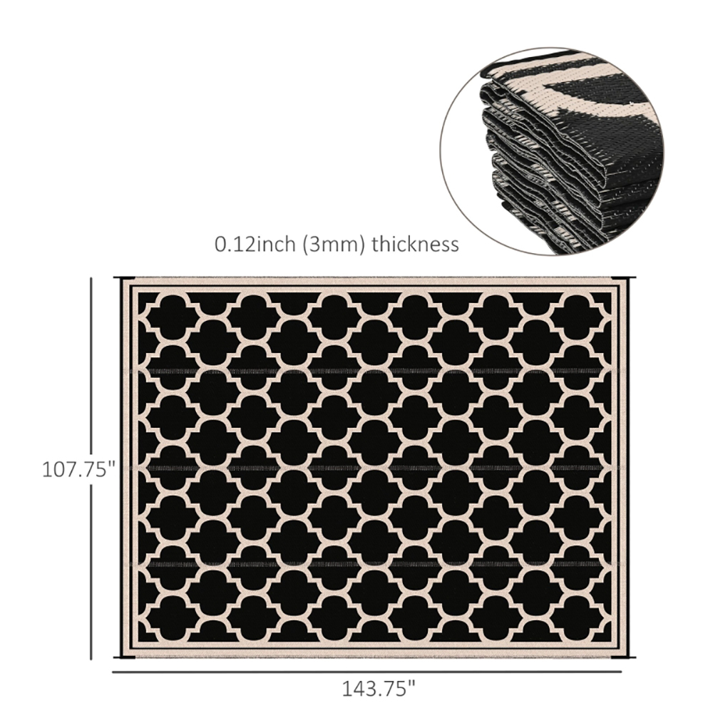 Tapis extérieur réversible polypropylène imperméable