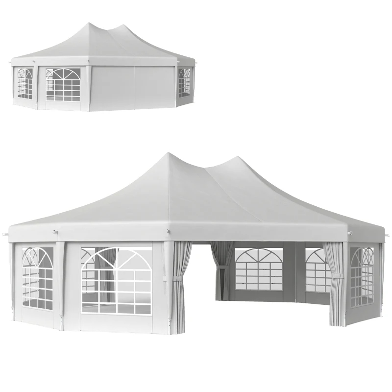 Tente événement 29'x21' 2 portes, blanc