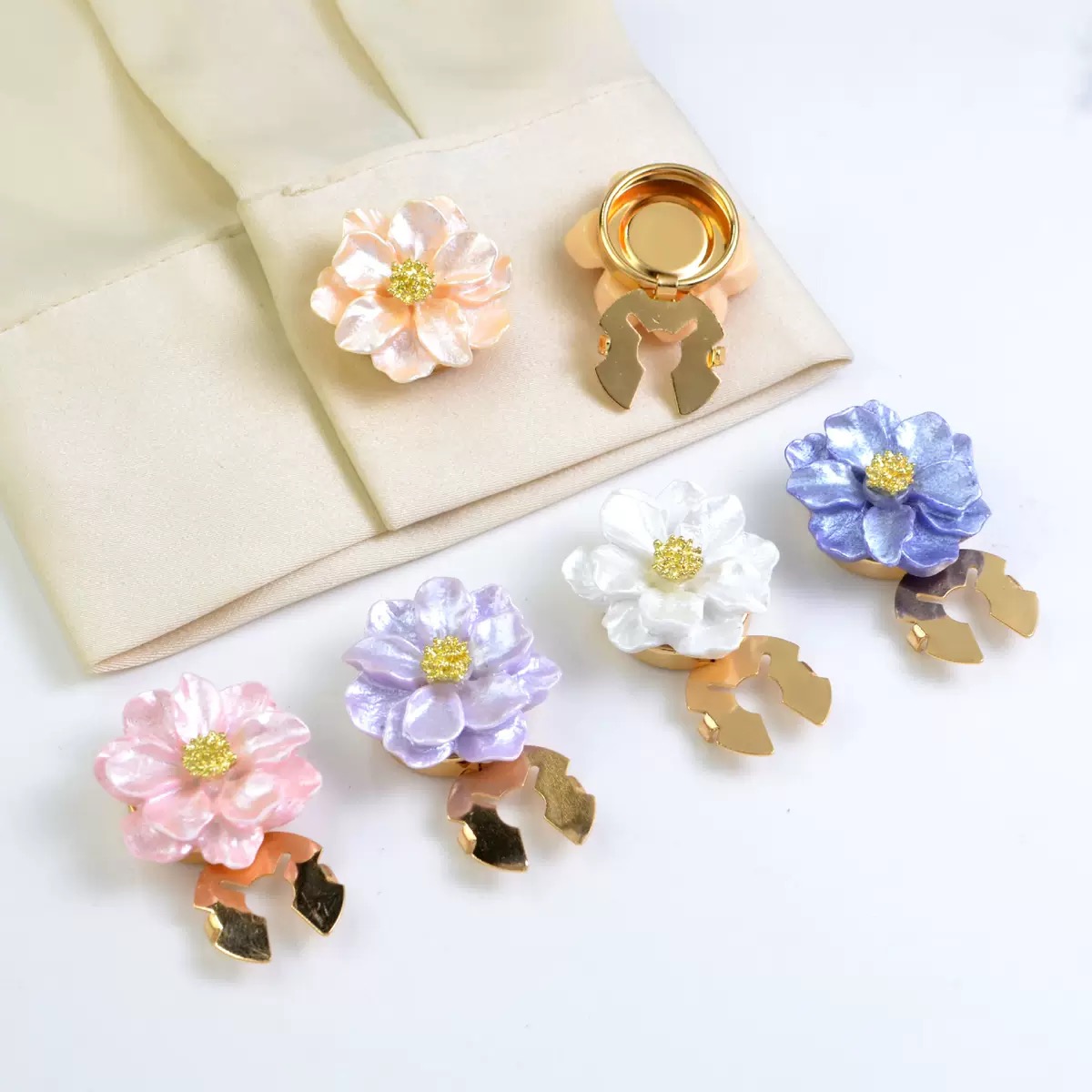 Broche magnétique florale accessoire décoratif léger