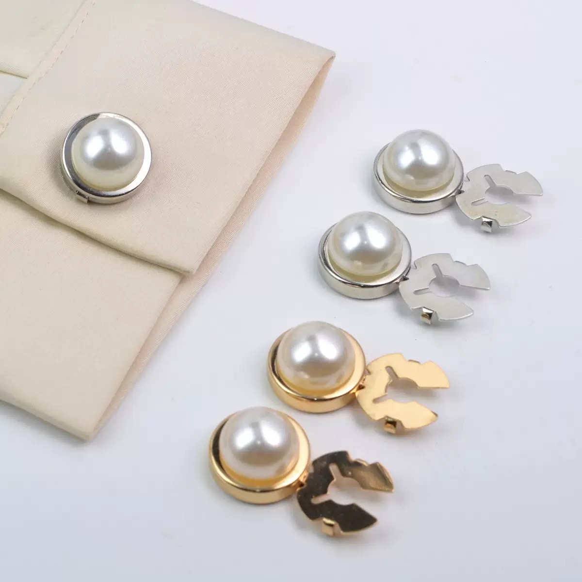Couvre-boutons strass luxe pince chemise bouton manchette