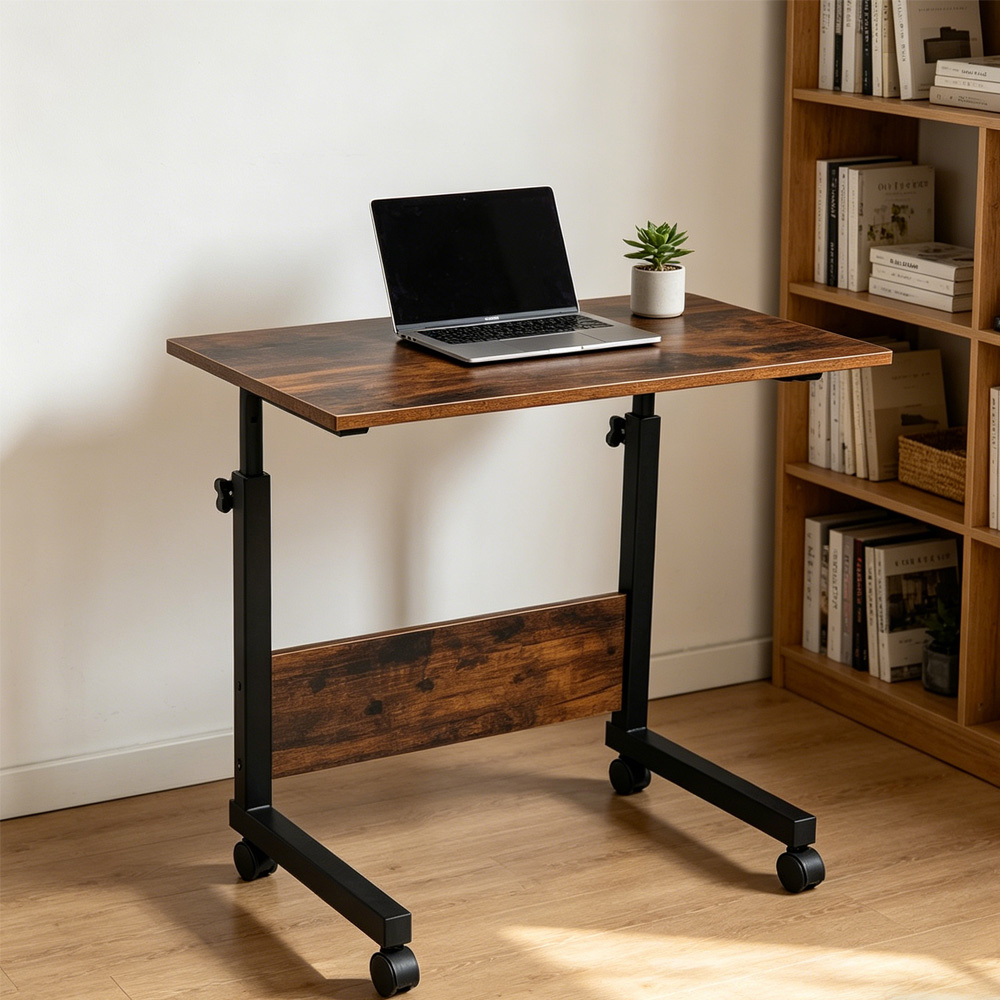 Table plateau roulant C 80 cm bois portable