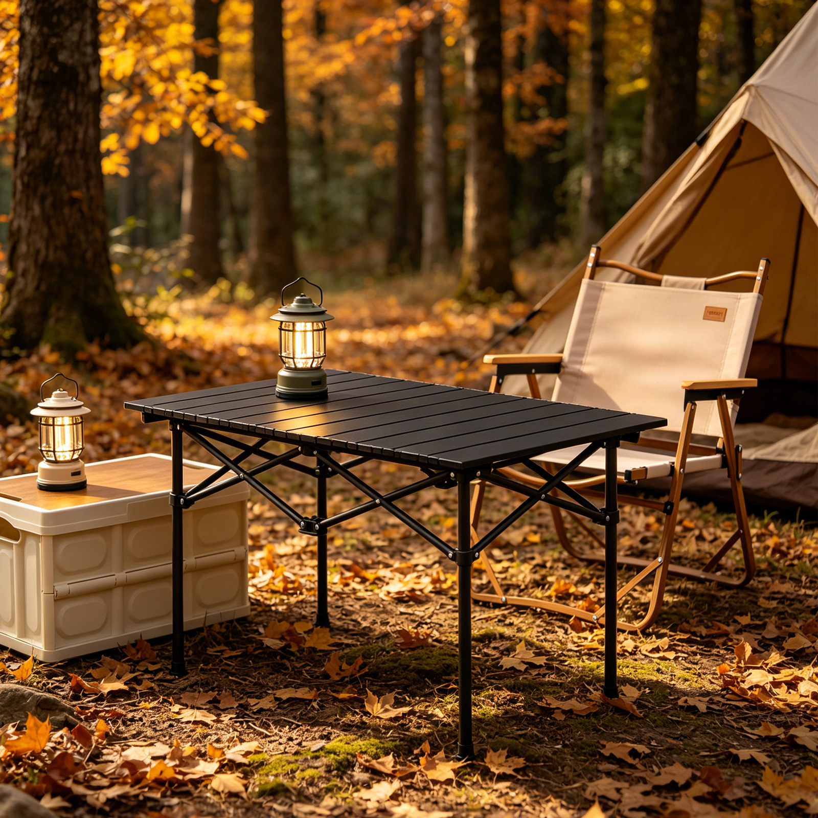 Table camping carbone 95cm - Pliable ultraléger