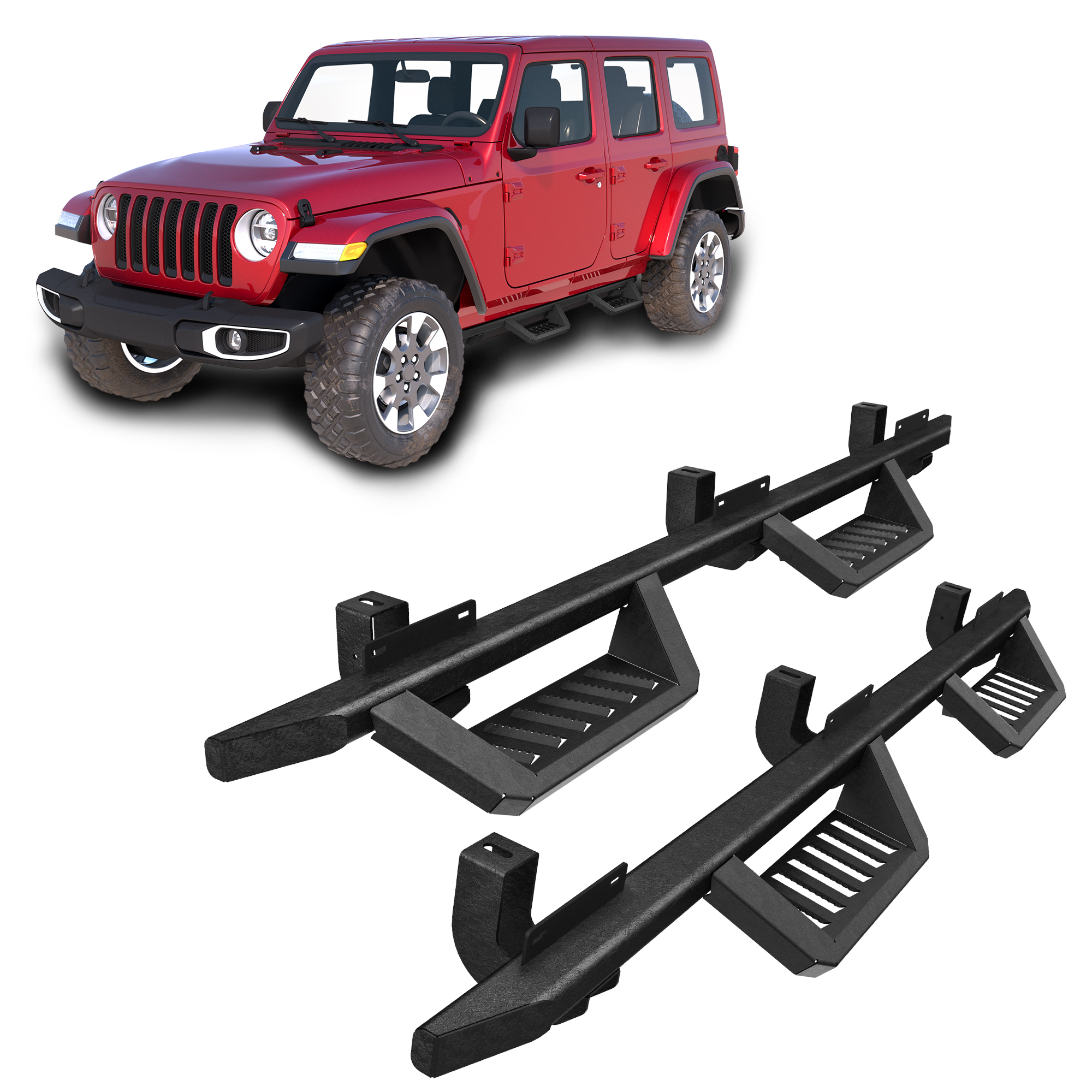 Marchepieds Wrangler JL 18-26