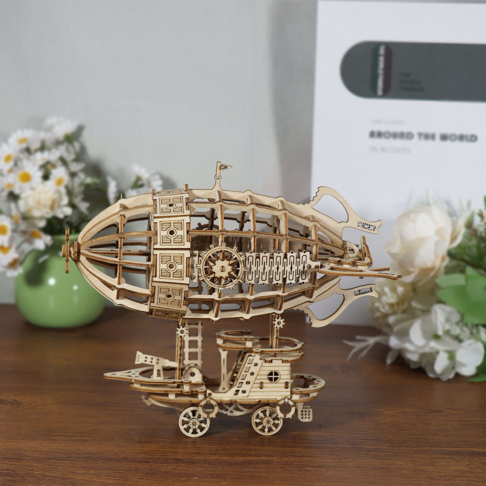 Casse-tête 3D avion bois modèle adulte construction
