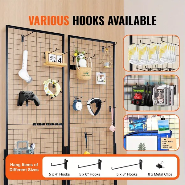 Système affichage grillage pro 2 pack 24x67po - Crochets