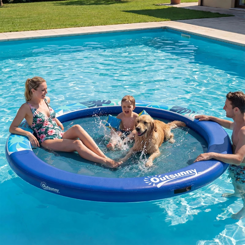 Hamac flottant 8FT anneau eau piscine lacs océans dock