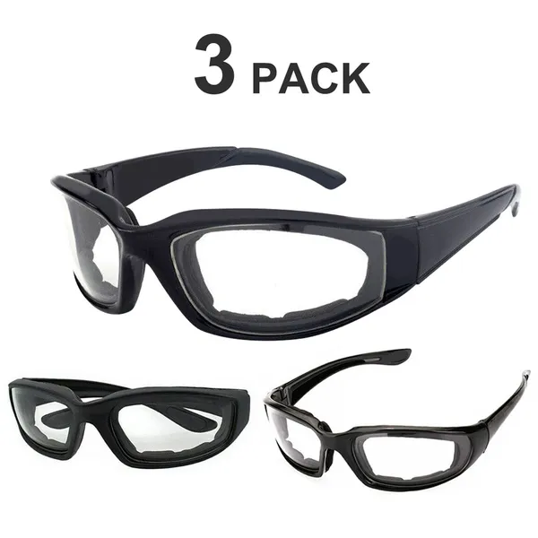 3 Paires lunettes moto cycliste UV protection résistant