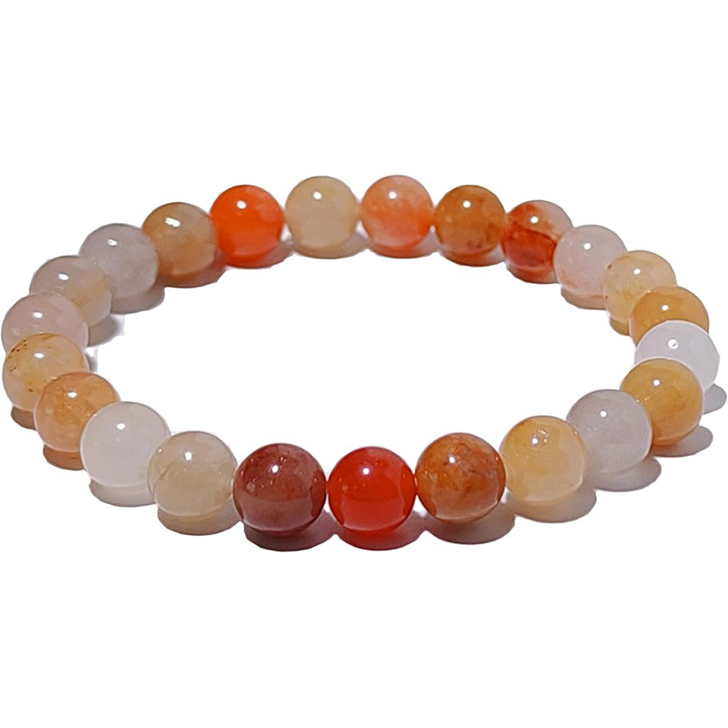 Bracelet perles cristaux guérison 8mm pierre gemme naturelle